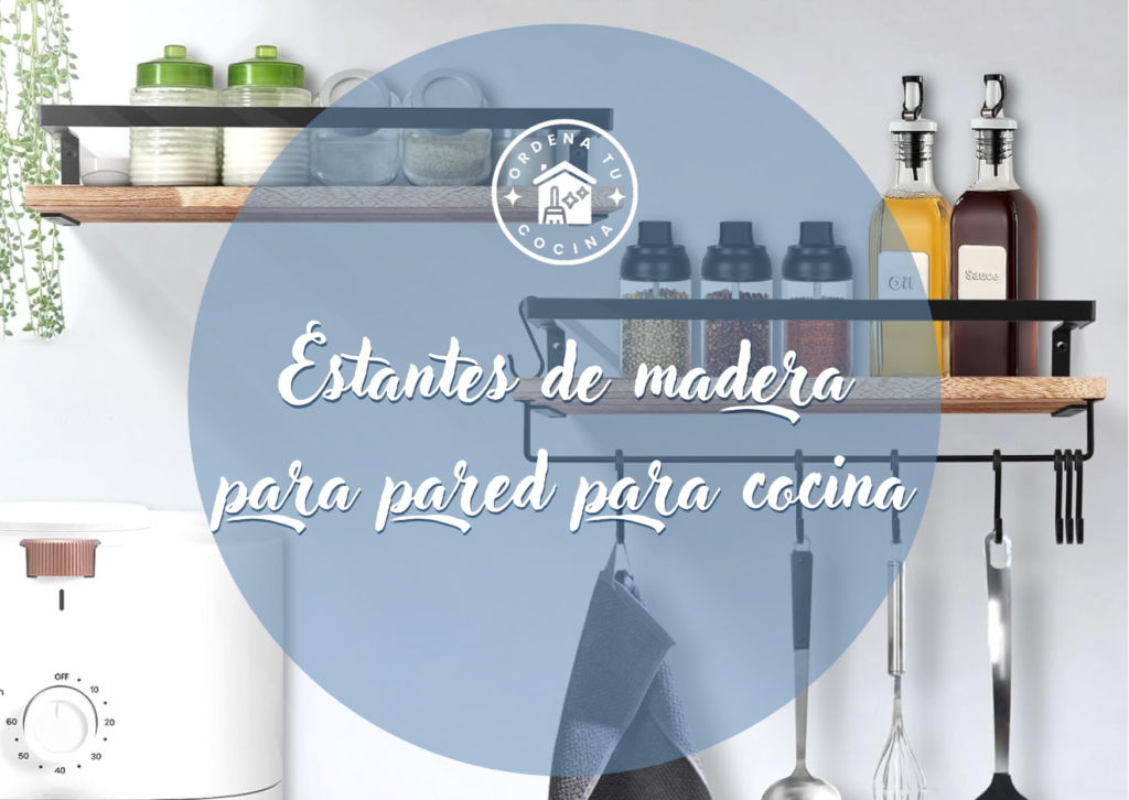 Estantes de madera para pared para cocina