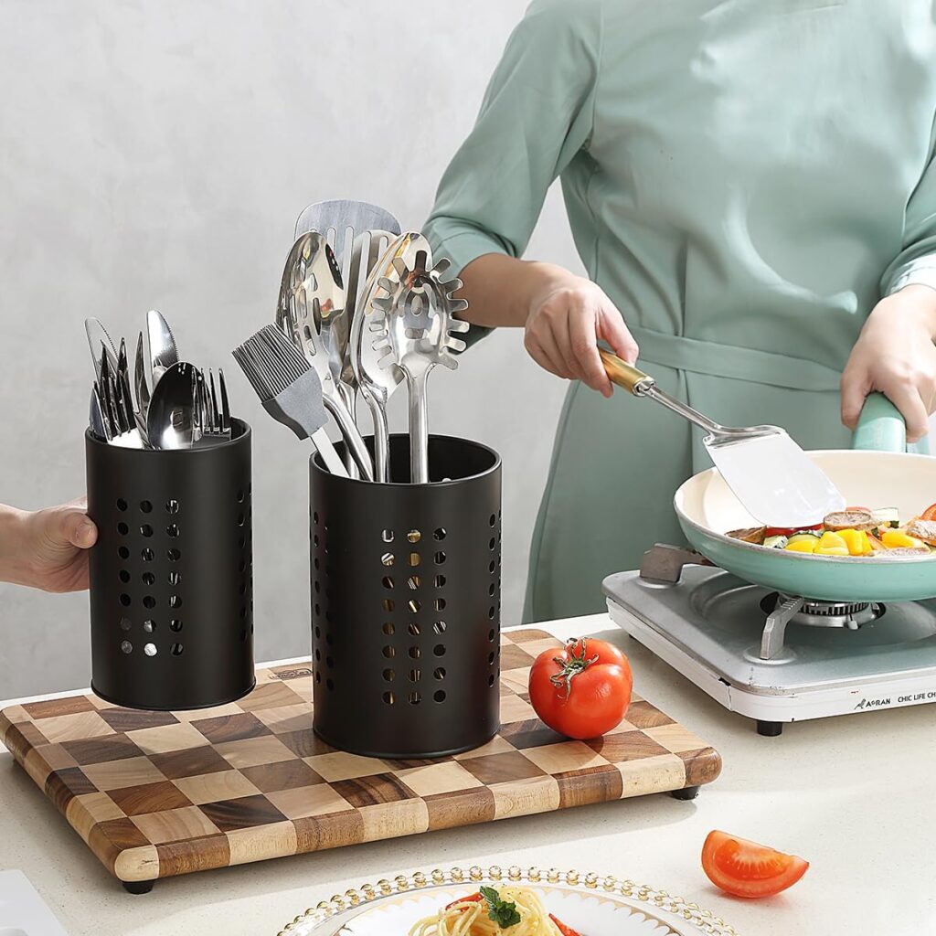 Soporte para utensilios de cocina para encimera